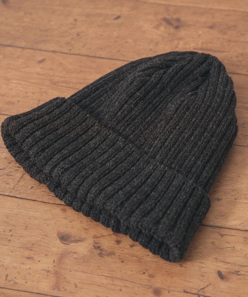 URBAN RESEARCH DOORS(アーバンリサーチドアーズ)の「WOOL MIX KNIT CAP(ニットキャップ/ビーニー・メンズ・ブラック/ネイビー/ベージュ/チャコールグレー・-)」の3枚目の写真
