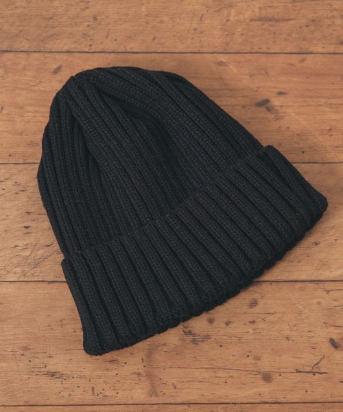 URBAN RESEARCH DOORS(アーバンリサーチドアーズ)の「WOOL MIX KNIT CAP(ニットキャップ/ビーニー・メンズ・ブラック/ネイビー/ベージュ/チャコールグレー・-)」の2枚目の写真