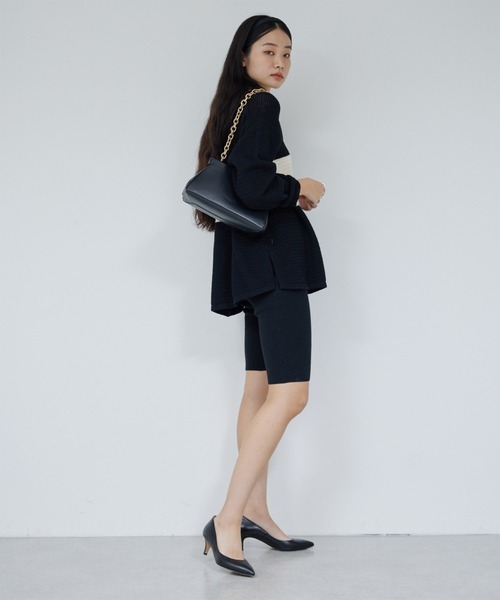 GALLARDAGALANTE（ガリャルダガランテ）の「ラガーニット（ニット/セーター・レディース・ブラック/ベージュ・FREE）」の18枚目の写真