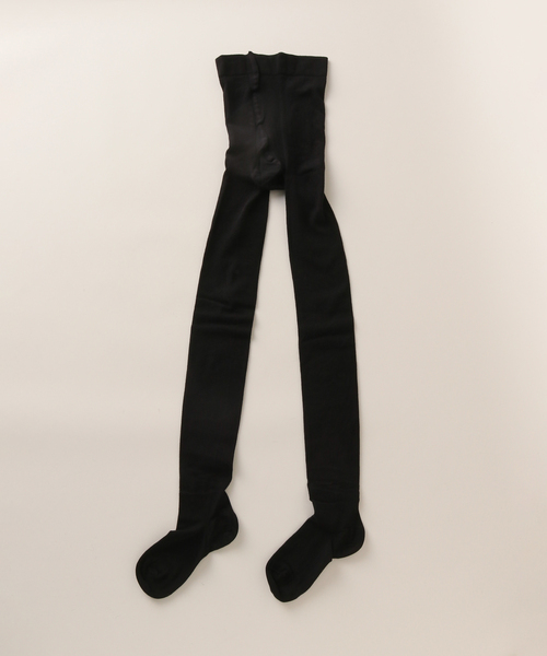 BLEU FORET（ブルーフォレ）の「【BLEU FORET / ブルーフォレ】 VELVET COTTON TIGHTS（タイツ/ストッキング・レディース・チャコールグレー/ブラック・MEDIUM/SMALL）」の3枚目の写真
