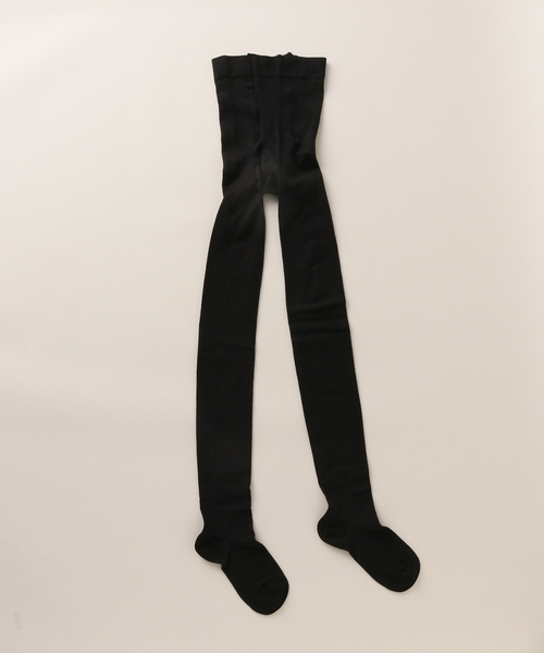 BLEU FORET（ブルーフォレ）の「【BLEU FORET / ブルーフォレ】 VELVET COTTON TIGHTS（タイツ/ストッキング・レディース・チャコールグレー/ブラック・MEDIUM/SMALL）」の4枚目の写真