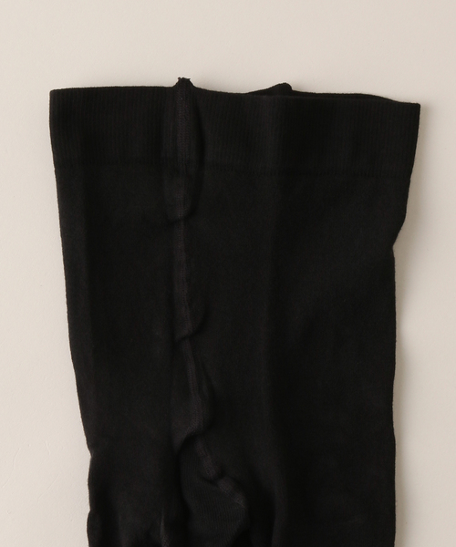 BLEU FORET（ブルーフォレ）の「【BLEU FORET / ブルーフォレ】 VELVET COTTON TIGHTS（タイツ/ストッキング・レディース・チャコールグレー/ブラック・MEDIUM/SMALL）」の5枚目の写真
