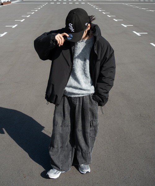 kutir（クティール）の「ビッグシルエットシャギーニット（ニット/セーター・メンズ・ブラック/ライトグレー/レッド・MEDIUM/LARGE）」の20枚目の写真