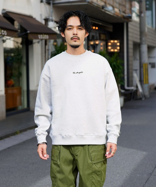 jiggys shop(ジギーズショップ)の「ロゴ刺繍裏起毛スウェットトレーナー(スウェット・メンズ・ブラック/アッシュ/ネイビー・MEDIUM/LARGE)」の11枚目の写真