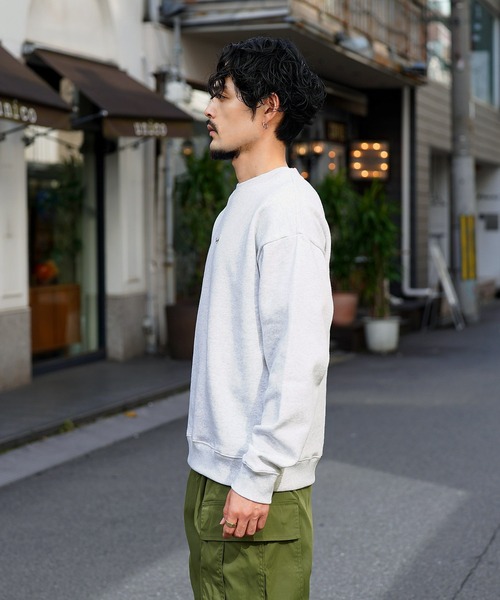 jiggys shop(ジギーズショップ)の「ロゴ刺繍裏起毛スウェットトレーナー(スウェット・メンズ・ブラック/アッシュ/ネイビー・MEDIUM/LARGE)」の15枚目の写真