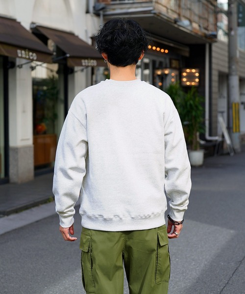 jiggys shop(ジギーズショップ)の「ロゴ刺繍裏起毛スウェットトレーナー(スウェット・メンズ・ブラック/アッシュ/ネイビー・MEDIUM/LARGE)」の13枚目の写真