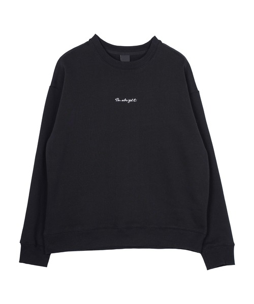 jiggys shop(ジギーズショップ)の「ロゴ刺繍裏起毛スウェットトレーナー(スウェット・メンズ・ブラック/アッシュ/ネイビー・MEDIUM/LARGE)」の4枚目の写真