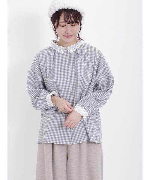 Samansa Mos2（サマンサ モスモス）の「ちびレース襟前開き