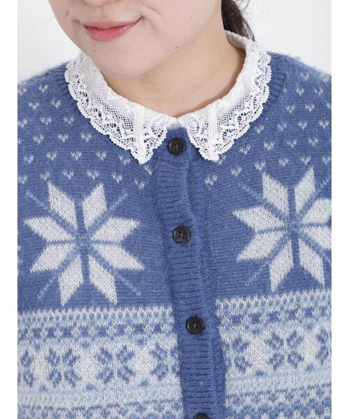 Samansa Mos2(サマンサ モスモス)の「ちびレース襟前開きブラウス(シャツ/ブラウス・レディース・チャコールグレー/グレー/オフホワイト/ブラック・F)」の11枚目の写真