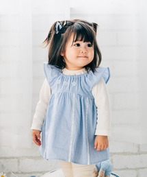 kids zoo（キッズズー）の「無地・ストライプ柄チュニック（Tシャツ/カットソー・キッズ）」