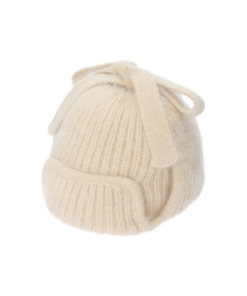 ALEXIA STAM（アリシアスタン）の「Knit Ear Flap Cap /アンゴラフライトキャップ（ニットキャップ/ビーニー・レディース・グレー/ベージュ/ブラック・FREE）」の20枚目の写真