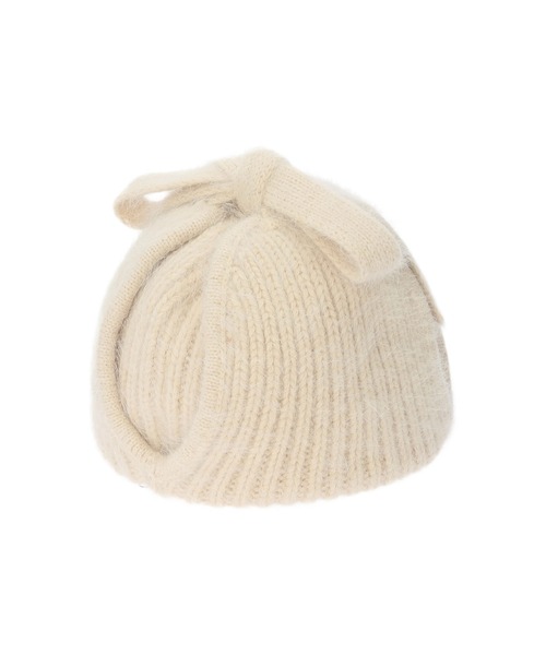 ALEXIA STAM（アリシアスタン）の「Knit Ear Flap Cap /アンゴラフライトキャップ（ニットキャップ/ビーニー・レディース・グレー/ベージュ/ブラック・FREE）」の11枚目の写真