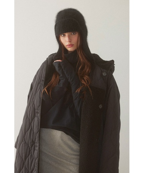 ALEXIA STAM（アリシアスタン）の「Knit Ear Flap Cap /アンゴラフライトキャップ（ニットキャップ/ビーニー・レディース・グレー/ベージュ/ブラック・FREE）」の12枚目の写真