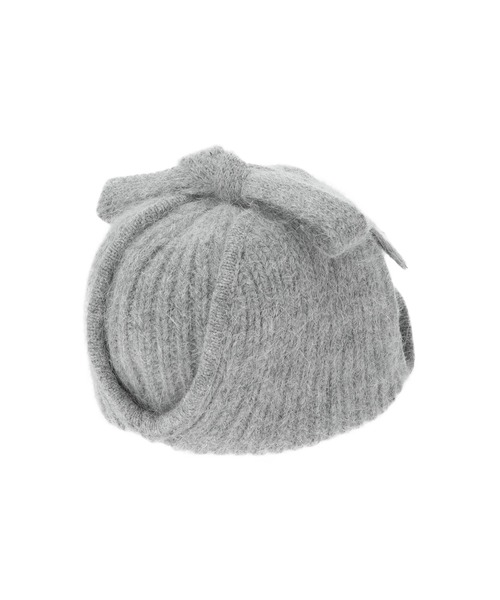 ALEXIA STAM（アリシアスタン）の「Knit Ear Flap Cap /アンゴラフライトキャップ（ニットキャップ/ビーニー・レディース・グレー/ベージュ/ブラック・FREE）」の15枚目の写真