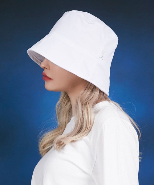 VARZAR（バザール）の「【VARZAR/バザール】Stud drop over fit bucket hat/スタッド ドロップ オーバーフィット バケットハット（ハット・レディース・ホワイト/ブラック/グレー/ベージュ・FREE）」の6枚目の写真