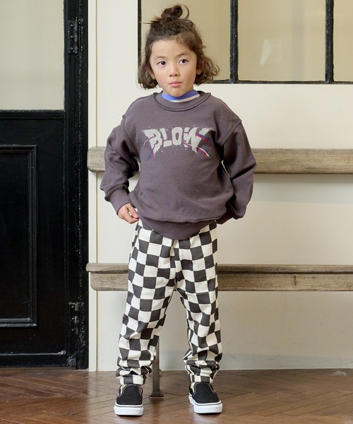 Life Support Products（ライフサポートプロダクツ）の「ミニウラケスウェットパンツ（80～150cm）（スウェットパンツ・キッズ・サンドベージュ/グリーン/イエロー/チャコール/ピンク/チェック/ブルー/ストライプ/ブラウン系その他/グレー系その他・110/120/130/140/90/150/95/100/80）」の15枚目の写真