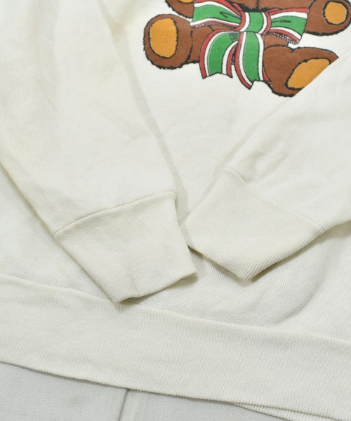 VINTAGE(ヴィンテージ)の「【ヴィンテージ古着】80's Beary Christmas プリント クルーネックスウェット クリスマス USA製(スウェット・メンズ・ホワイト・LARGE)」の13枚目の写真