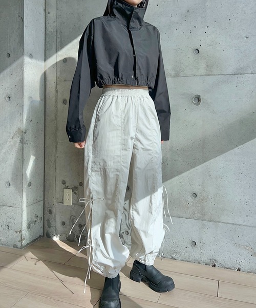 y/m by RIKA（イムバイリカ）の「タフタサイドリボンパンツ（その他パンツ・レディース・ブラック/アイボリー・FREE）」の19枚目の写真