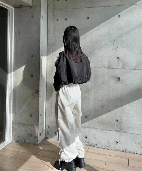 y/m by RIKA（イムバイリカ）の「タフタサイドリボンパンツ（その他パンツ・レディース・ブラック/アイボリー・FREE）」の12枚目の写真