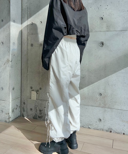 y/m by RIKA（イムバイリカ）の「タフタサイドリボンパンツ（その他パンツ・レディース・ブラック/アイボリー・FREE）」の14枚目の写真