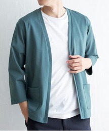 【接触冷感／抗菌防臭】GOKU楽セイケツ8分袖カーディガン