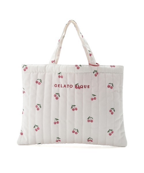 gelato pique（ジェラートピケ）の「【KIDS】【販路限定商品】レッスンバッグ（トートバッグ・キッズ・ベージュ/レッド・FREE）」の8枚目の写真
