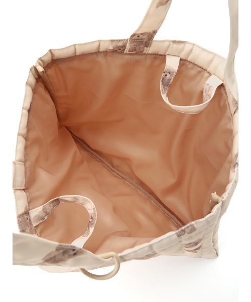 gelato pique（ジェラートピケ）の「【KIDS】【販路限定商品】レッスンバッグ（トートバッグ・キッズ・ベージュ/レッド・FREE）」の5枚目の写真