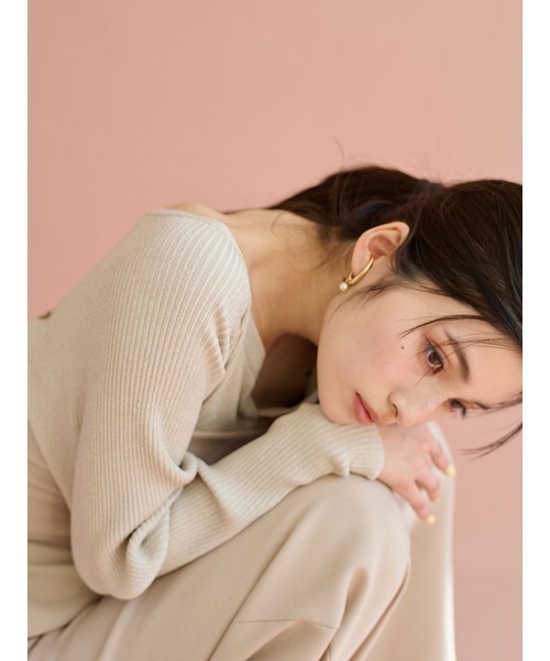 SNIDEL（スナイデル）の「クロップドカーデ（カーディガン/ボレロ・レディース・ブラック/アイボリー/ライム・FREE）」の5枚目の写真