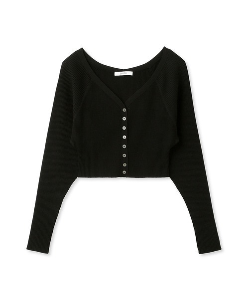 SNIDEL（スナイデル）の「クロップドカーデ（カーディガン/ボレロ・レディース・ブラック/アイボリー/ライム・FREE）」の14枚目の写真