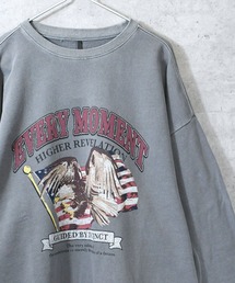 Ritzy（リッツィー）の「裏毛ピグメント プリントクルー レディース メンズ（スウェット）」