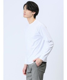 TAKA-Q（タカキュー）の「タカキュー 【DRESS T-SHIRT】綿ストレッチ クルーネック長袖Tシャツ（Tシャツ/カットソー・メンズ）」