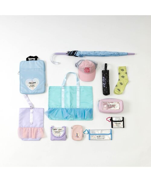 algy(アルジー)の「チュールレッスンバッグ(トートバッグ・キッズ・ラベンダー/ミント・FREE)」の4枚目の写真