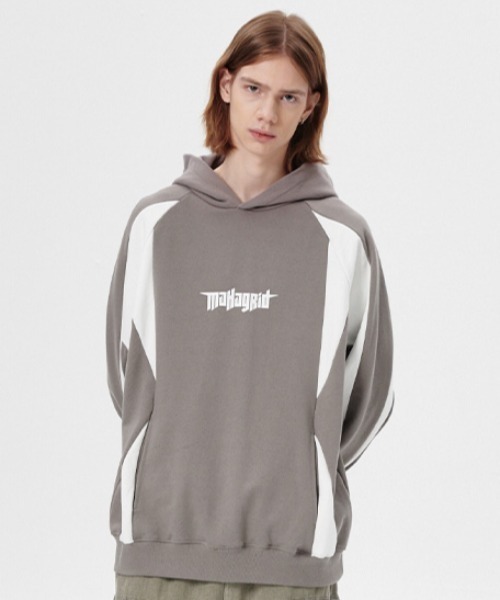 MAHAGRID(マハグリッド)の「『mahagrid/マハグリッド』PANEL RACING HOODIE/パネルレーシング フーディーパーカー(パーカー・レディース・ブラック/グレー・M/L)」の16枚目の写真