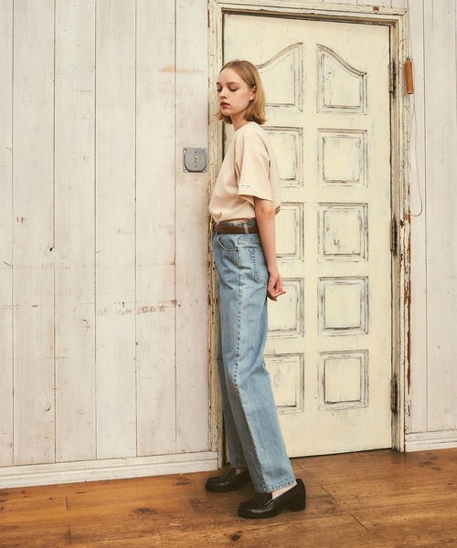 RUBY AND YOU（ルビーアンドユー）の「RUBYオーバルロゴＴシャツ（Tシャツ/カットソー・レディース・ベージュ系その他/オフホワイト/ブラック・FREE）」の5枚目の写真