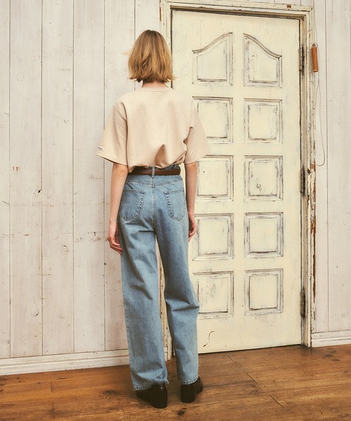 RUBY AND YOU（ルビーアンドユー）の「RUBYオーバルロゴＴシャツ（Tシャツ/カットソー・レディース・ベージュ系その他/オフホワイト/ブラック・FREE）」の6枚目の写真