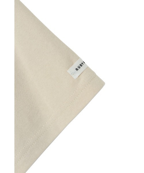 RUBY AND YOU（ルビーアンドユー）の「RUBYオーバルロゴＴシャツ（Tシャツ/カットソー・レディース・ベージュ系その他/オフホワイト/ブラック・FREE）」の4枚目の写真