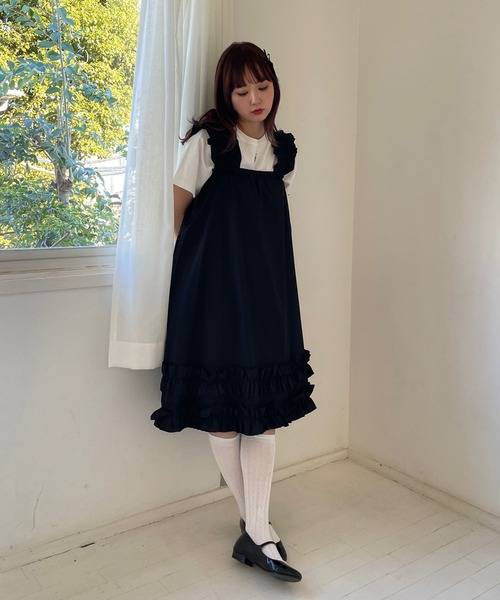 RUBY AND YOU（ルビーアンドユー）の「RUBYオーバルロゴＴシャツ（Tシャツ/カットソー・レディース・ベージュ系その他/オフホワイト/ブラック・FREE）」の19枚目の写真