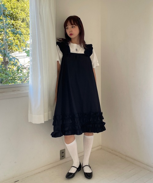 RUBY AND YOU（ルビーアンドユー）の「RUBYオーバルロゴＴシャツ（Tシャツ/カットソー・レディース・ベージュ系その他/オフホワイト/ブラック・FREE）」の20枚目の写真