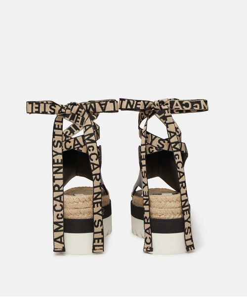 STELLA McCARTNEY（ステラマッカートニー）の「Gaia Peeptoe Platform Espadrilles / ガイア ピープトゥー プラットフォーム エスパドリーユ（サンダル・レディース・ブラック・36/37）」の3枚目の写真