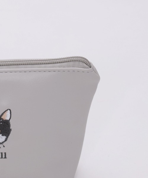 axes femme（アクシーズファム）の「ＣＡＴ船形刺繍ポーチ（ポーチ・レディース・グレー・FREE）」の5枚目の写真
