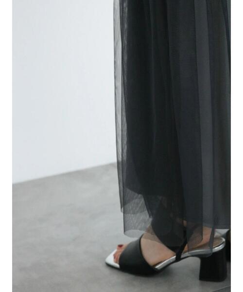 Te chichi（テチチ）の「チュールセットサテンキャミワンピース（ワンピース・レディース・チャコールグレー/ブラウン・F）」の13枚目の写真