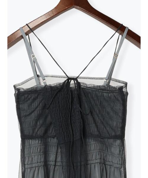 Te chichi（テチチ）の「チュールセットサテンキャミワンピース（ワンピース・レディース・チャコールグレー/ブラウン・F）」の20枚目の写真