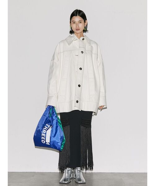 UN3D.(アンスリード)の「BI-COLOR ECO-BAG M / バイカラーエコバッグM(エコバッグ/サブバッグ・レディース・レッド/ライム/ブルー・FREE)」の5枚目の写真