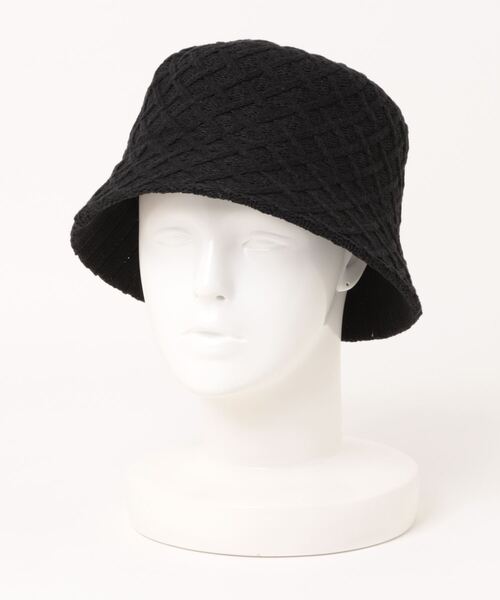 polcadot(ポルカドット)の「COTTON THERMO HAT/格子柄サーモバケットハット(ハット・レディース・ブラック/オフホワイト/ライトグレー・FREE)」の10枚目の写真