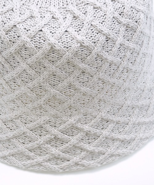 polcadot(ポルカドット)の「COTTON THERMO HAT/格子柄サーモバケットハット(ハット・レディース・ブラック/オフホワイト/ライトグレー・FREE)」の7枚目の写真