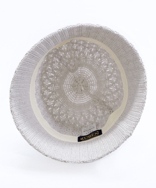 polcadot(ポルカドット)の「COTTON THERMO HAT/格子柄サーモバケットハット(ハット・レディース・ブラック/オフホワイト/ライトグレー・FREE)」の5枚目の写真