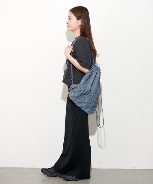 JOURNAL STANDARD（ジャーナルスタンダード）の「《追加》ハリヌキテレコロングスカート（スカート・レディース・ブラック/チャコールグレー・FREE）」の6枚目の写真