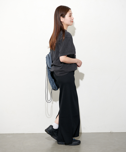 JOURNAL STANDARD（ジャーナルスタンダード）の「《追加》ハリヌキテレコロングスカート（スカート・レディース・ブラック/チャコールグレー・FREE）」の7枚目の写真