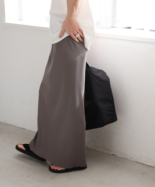 JOURNAL STANDARD（ジャーナルスタンダード）の「《追加》ハリヌキテレコロングスカート（スカート・レディース・ブラック/チャコールグレー・FREE）」の17枚目の写真