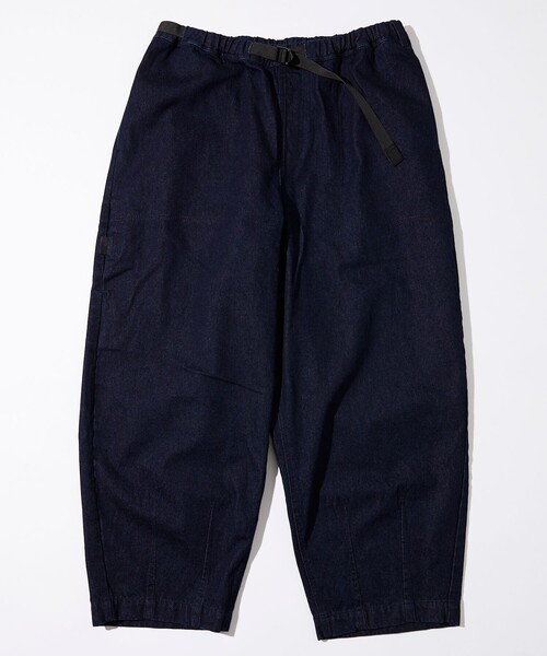 FREAK'S STORE(フリークスストア)の「ルーズフィット ウェービングベルト クロップド デニムパンツ(デニムパンツ・メンズ・ブルー/オフホワイト/ネイビー/ブラック・LARGE/MEDIUM)」の12枚目の写真